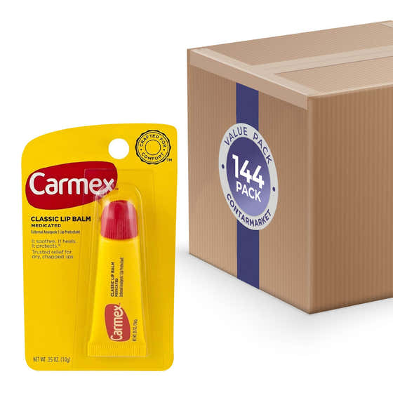 Carmex - Classic Lip Balm Squeeze Tube - 0.35 Oz - 144 Pack | Carmex - Volume Discount