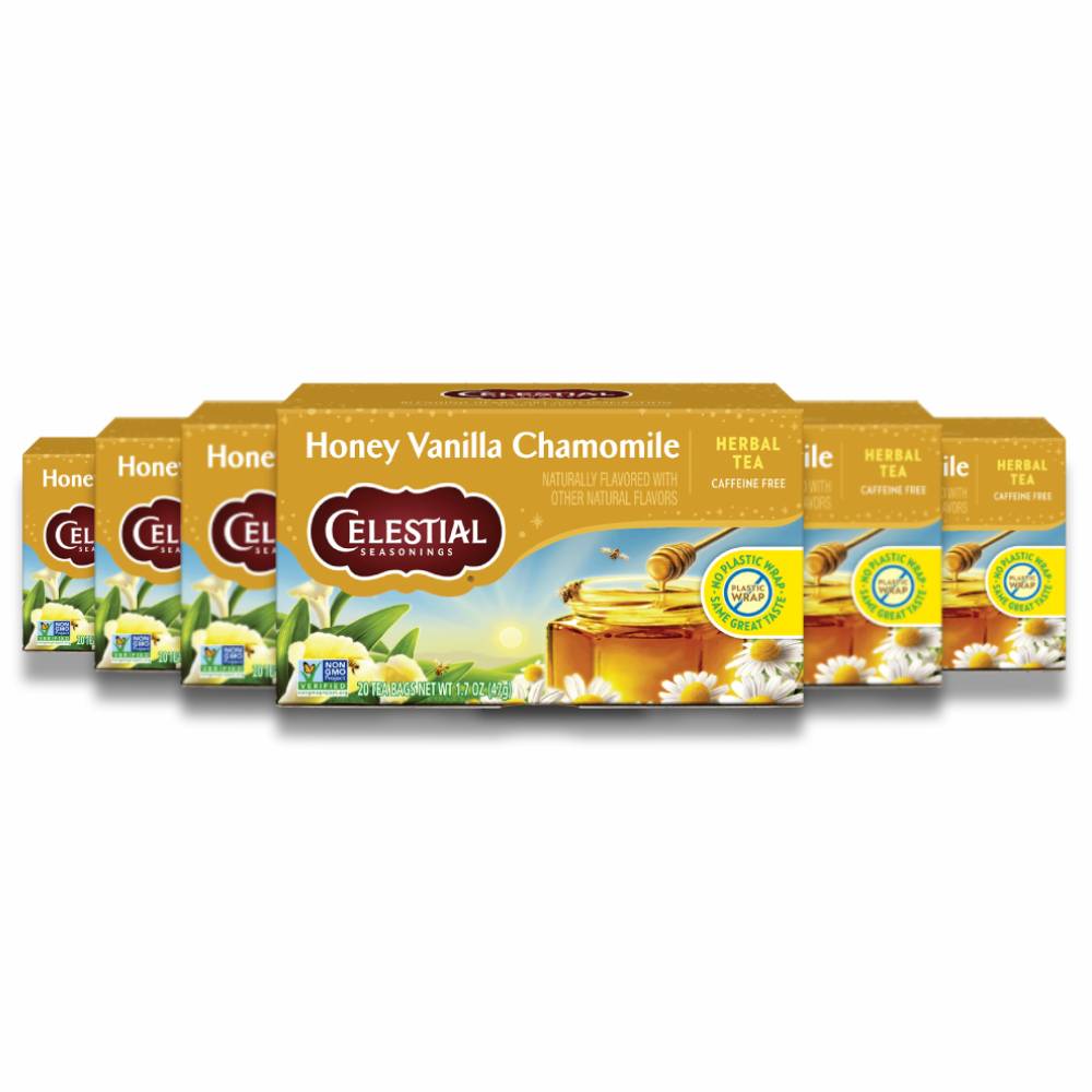Celestial Seasonings - Herbal Tea, Honey Vanilla Chamomile - 20 Ct - 6 Pack