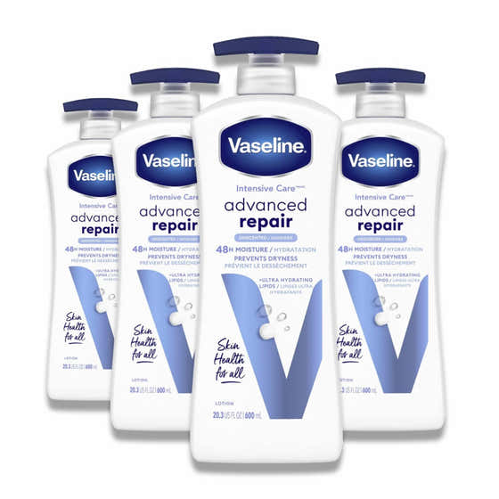 Vaseline - Intensive Care Advanced Repair Unscented Healing Moisture Lotion - 20.3 fl Oz - 4 Pack | Vaseline - Vaseline