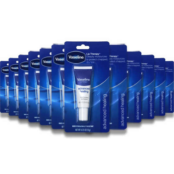 Vaseline -  Lip Therapy Advanced Formula - 0.35 Oz - 72 Pack | Vaseline - Travel Wholesale