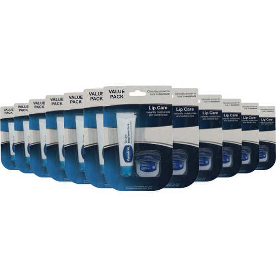 Vaseline - Lip Care, Value Pack - 0.5 Oz - 48 Pack | Vaseline - Travel Wholesale