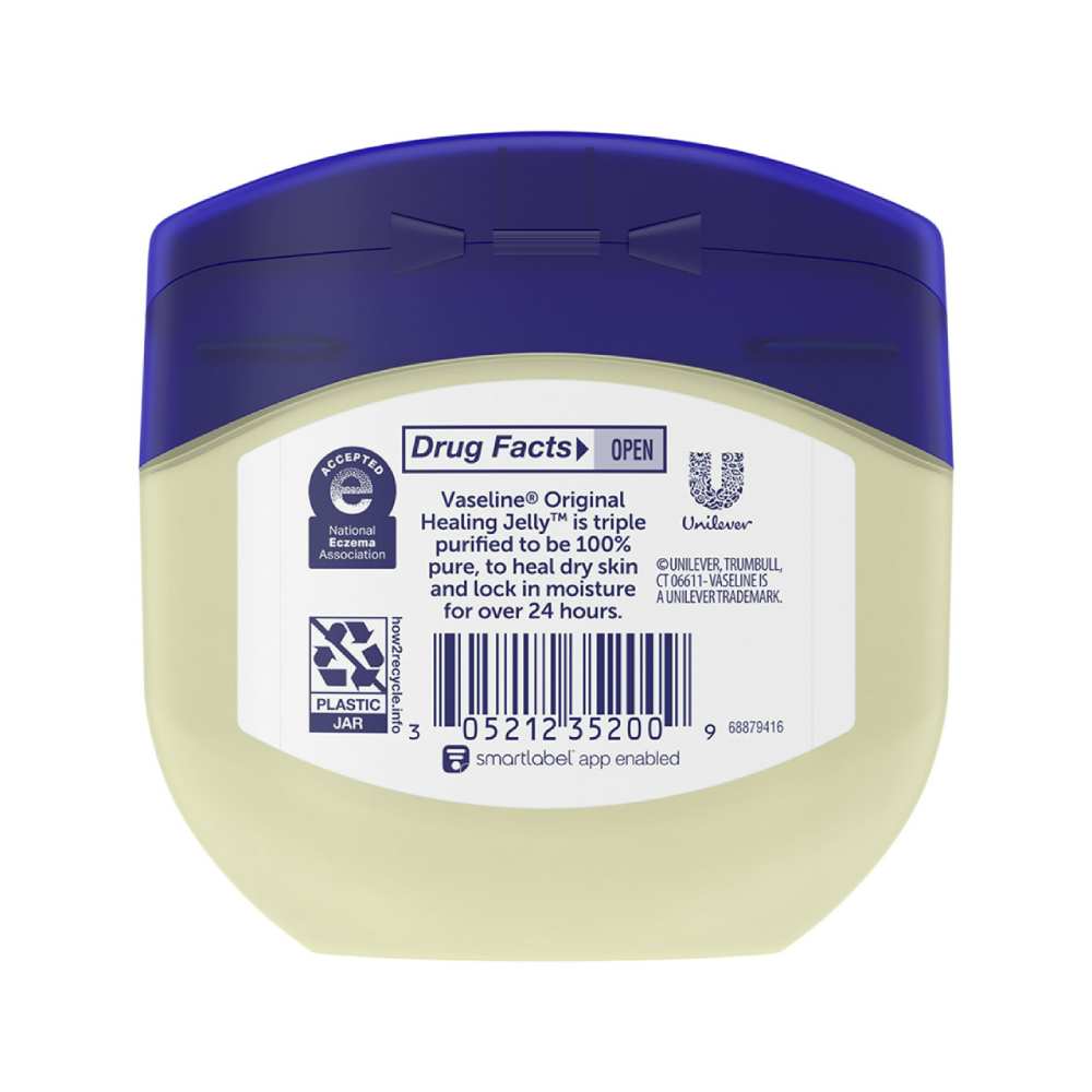 Vaseline - 100% Pure Petroleum Jelly, Original, Skin Protectant - 7.5 Oz - 36 Pack