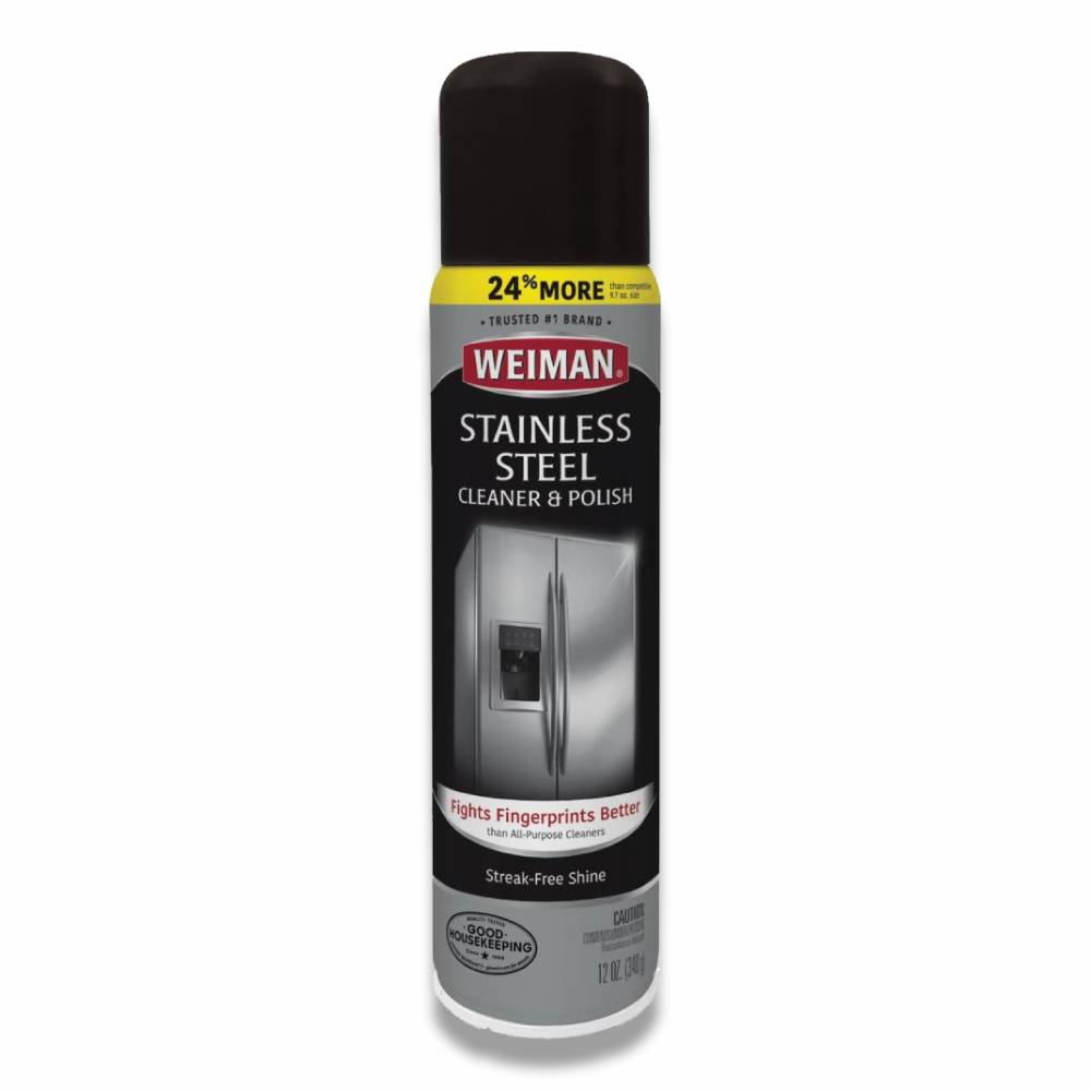 Weiman - Aerosol Stainless Steel Cleaner & Polish - 12 Oz - 6 Pack