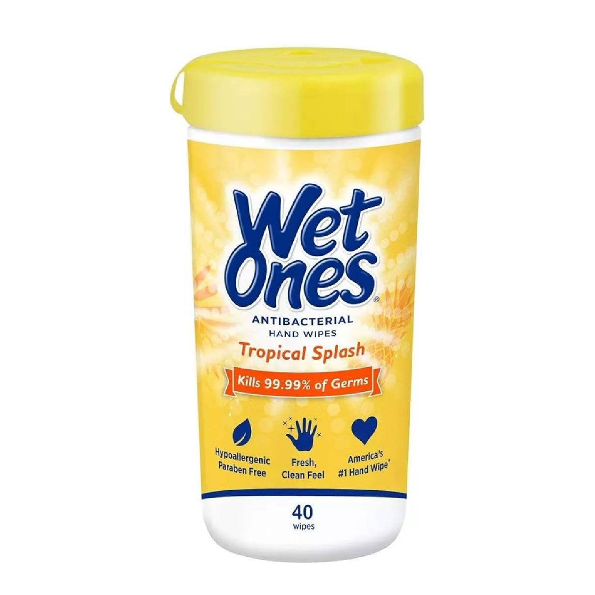 Wet Ones - Hand Antibacterial Wipes Tropical Splash - 40 ct - 12 pack