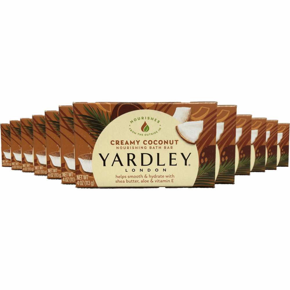 Yardley - London Creamy Coconut Moisturizing Bath Bar - 4 Oz - 24 Pack