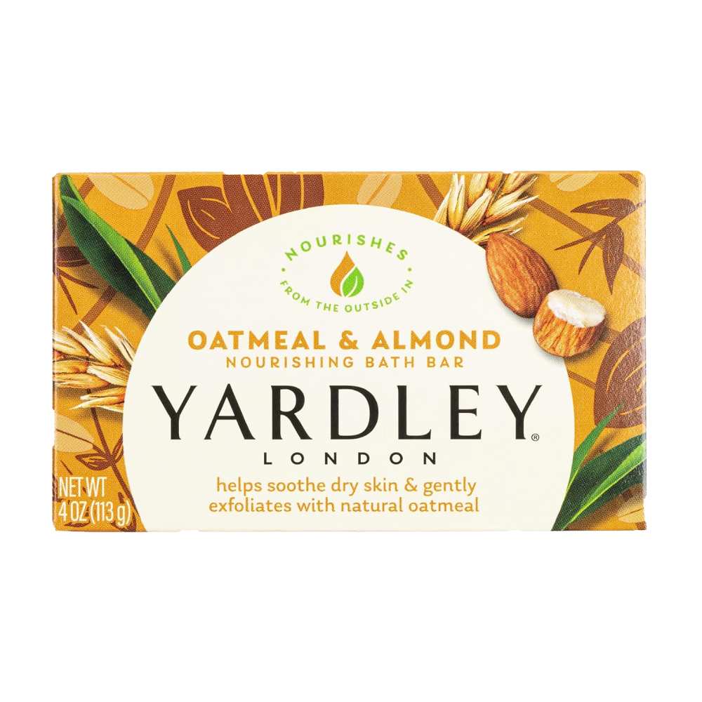 Yardley - London Naturally Moisturizing Bar Soap, Oatmeal & Almond - 4 Oz - 24 Pack