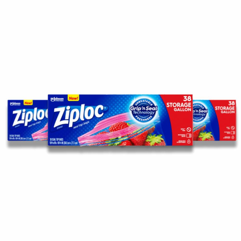 Ziploc Storage Bags Gallon 38 Ct 3 Pack Contarmarket