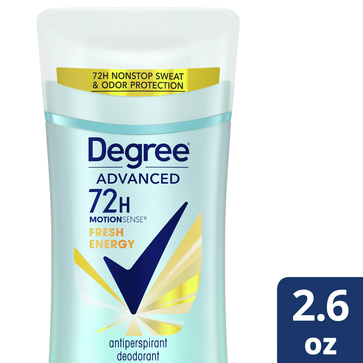 Degree Women, Advanced, 72H MotionSense, Antiperspirant Deodorant, Fresh Energy- 2.6 Oz - 12 Pack