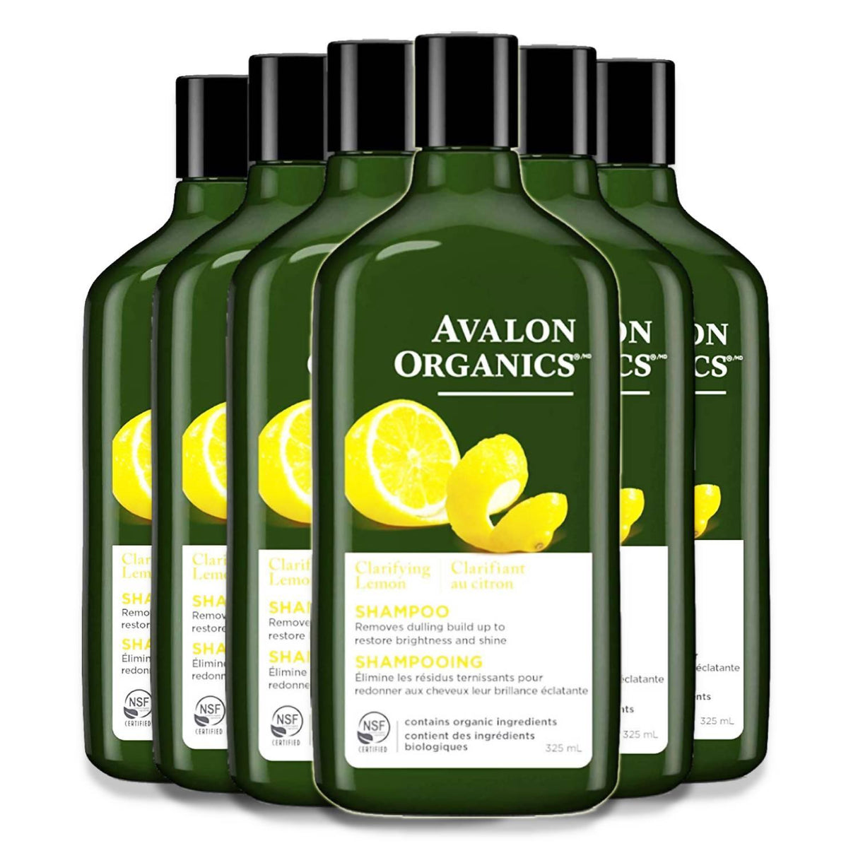 Avalon - Organics Shampoo Clarifying Lemon  11 Fl. oz, 6 Pack