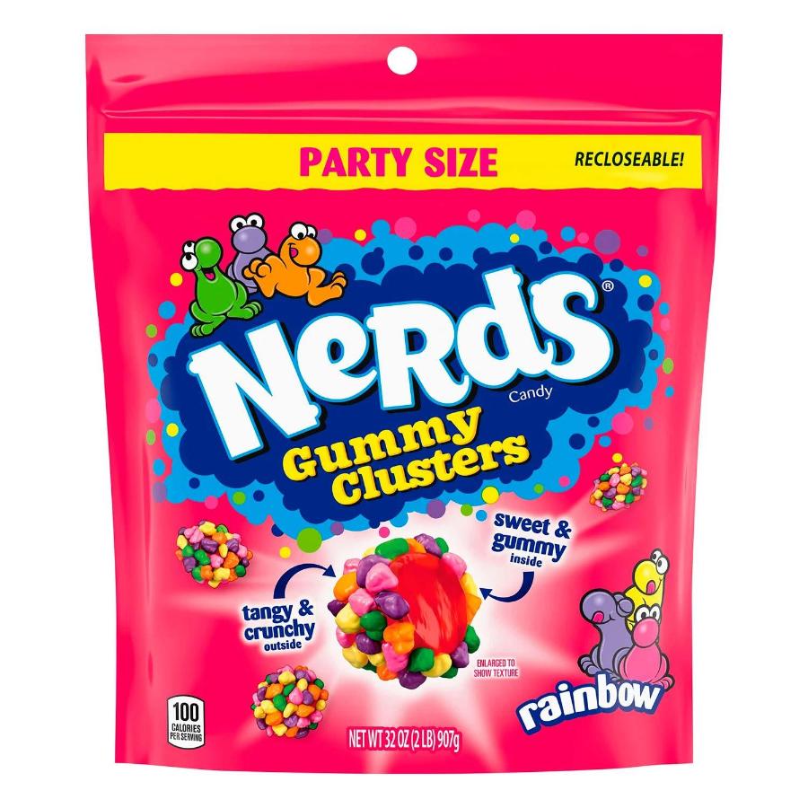 Nerds Gummy Clusters - 12 Pack (6 Very Berry bags & 6 Rainbow bags)