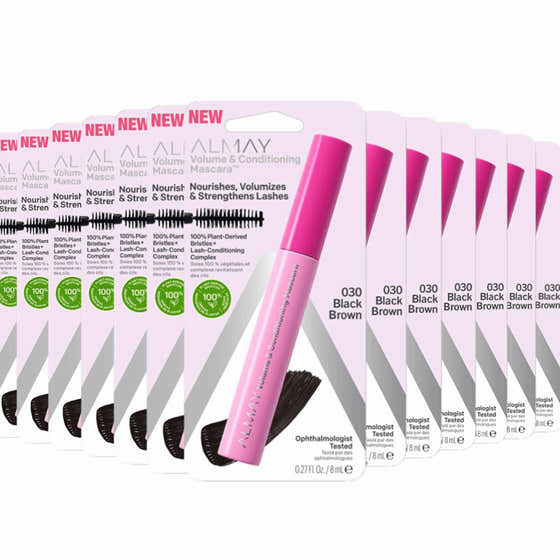 Almay Volume & Conditioning Mascara, Hydrating All Day Wear, 30 Black Brown, 0.27 fl oz. - 24 Pack | Almay - Makeup Wh...