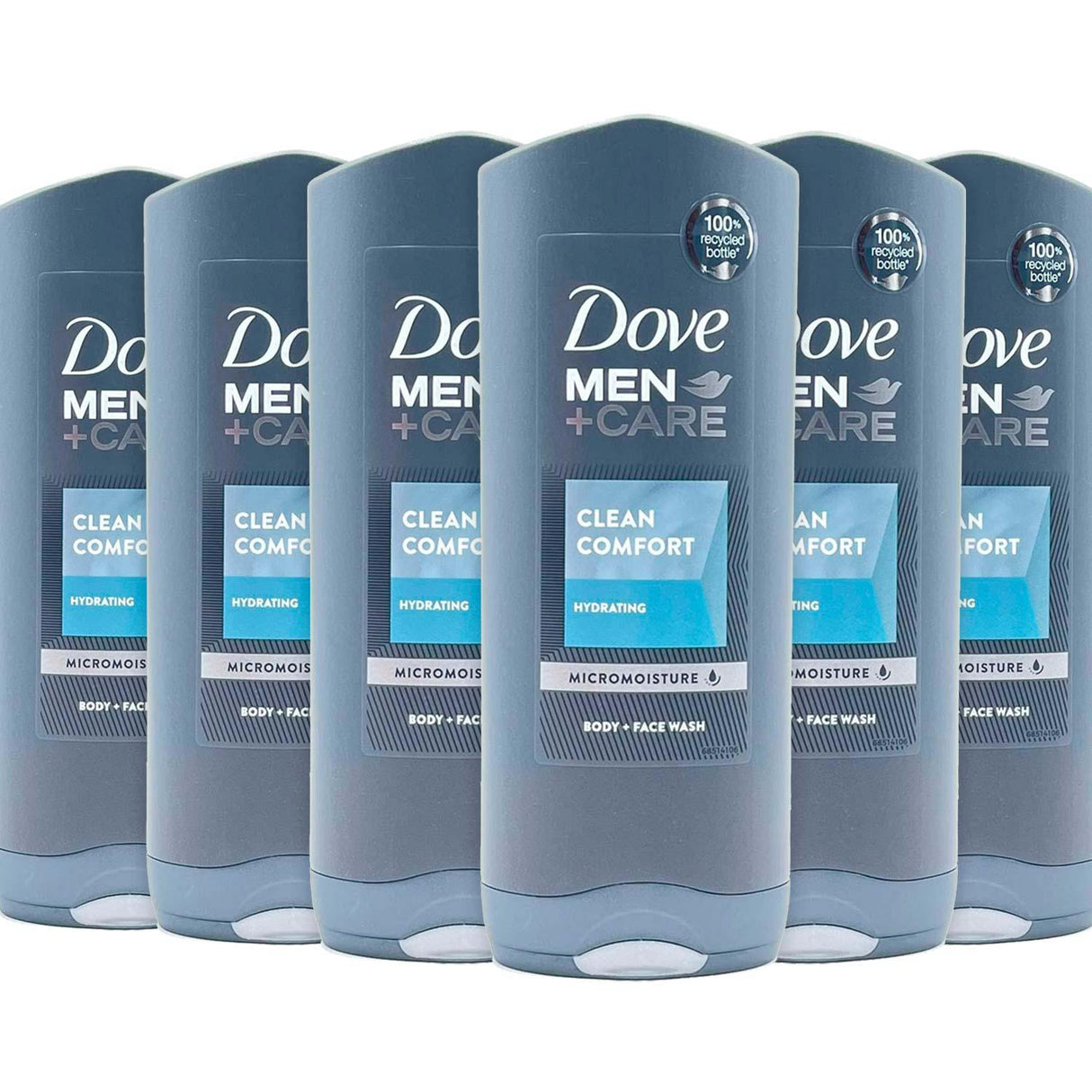Dove Men +Care Body Wash Clean Comfort - 13.5 Oz - 6 Pack