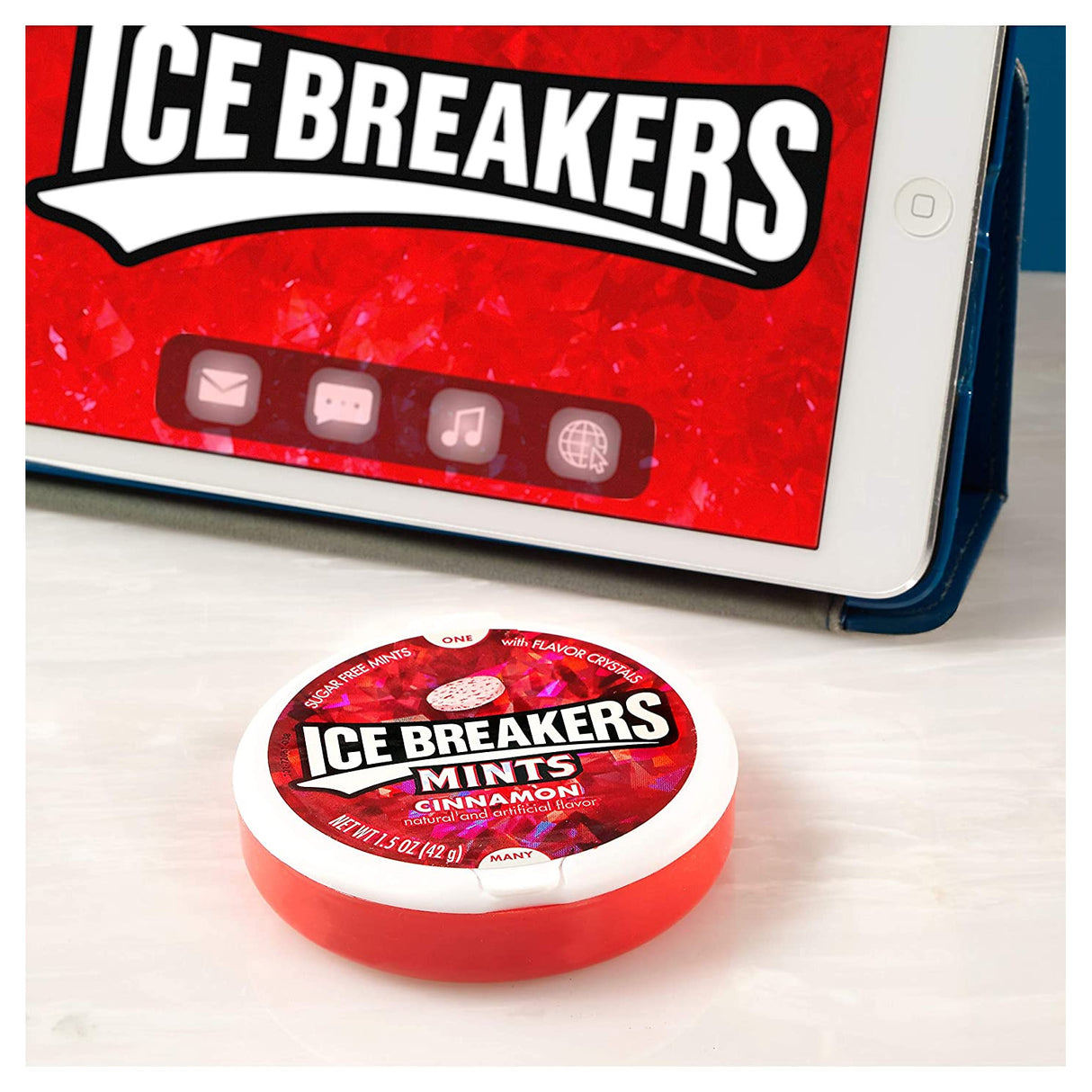 Ice Breakers Mints, Cinnamon - Pack of 8