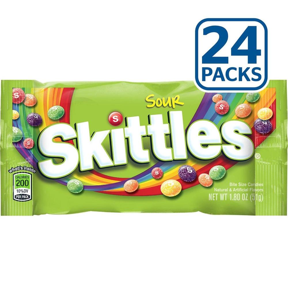 Skittles Sour Candy  1.80 Oz - 24 Ct