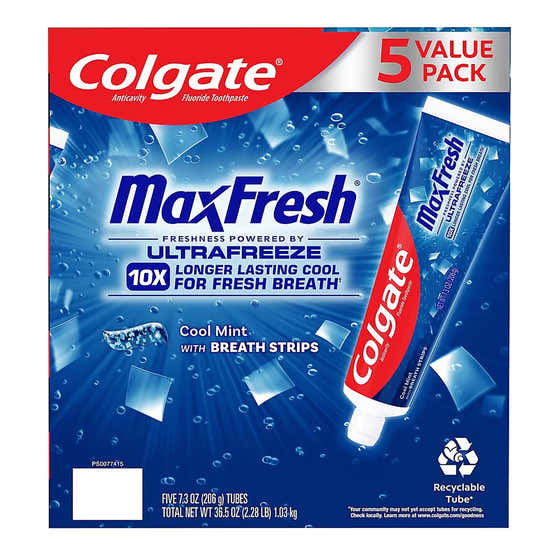 Colgate Max Fresh Cool Mint Toothpaste - 6.3oz - 5 Pack | Colgate - Colgate