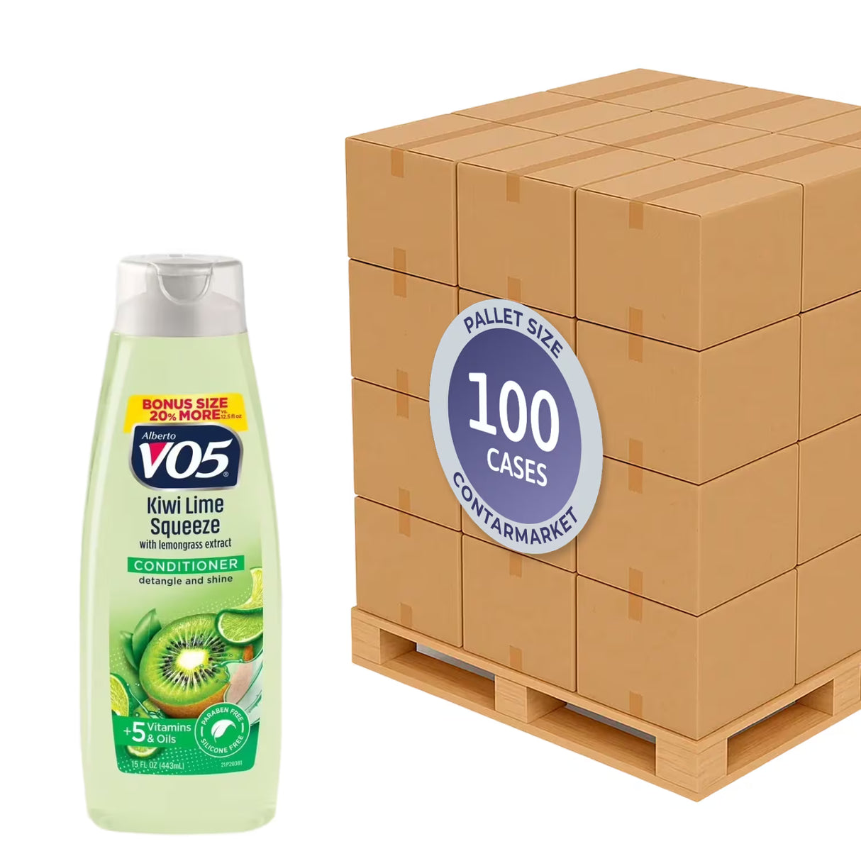 VO5 Kiwi Lime Squeeze Conditioner- 15oz - 6 Pack - 100 cases pallet