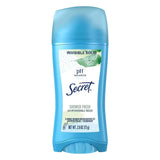Secret Shower Fresh Invisible Solid Antiperspirant & Deodorant - 2.6 Oz - 12 Pack
