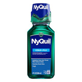 Vicks - NyQuil Cold and Flu Relief Liquid Medicine, Powerful Multi-Symptom Nighttime Relief - 8 Oz - 12 Pack