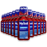 Vicks - NyQuil Cold and Flu Night Time Relief Liquid, Cherry - 8 Oz - 12 Pack