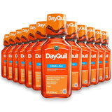 Vicks - DayQuil Cold and Flu Relief Liquid Medicine, Non-Drowsy Powerful Multi-Symptom Relief - 8 Oz - 12 Pack