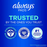 Always Ultra Thin Pads Size 1 Daytime Regular, 22 Ct – 6 Pack