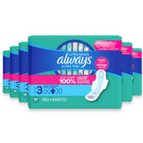 Always Ultra Thin Pads Size 3 Daytime Super, 17 Ct – 6 Pack