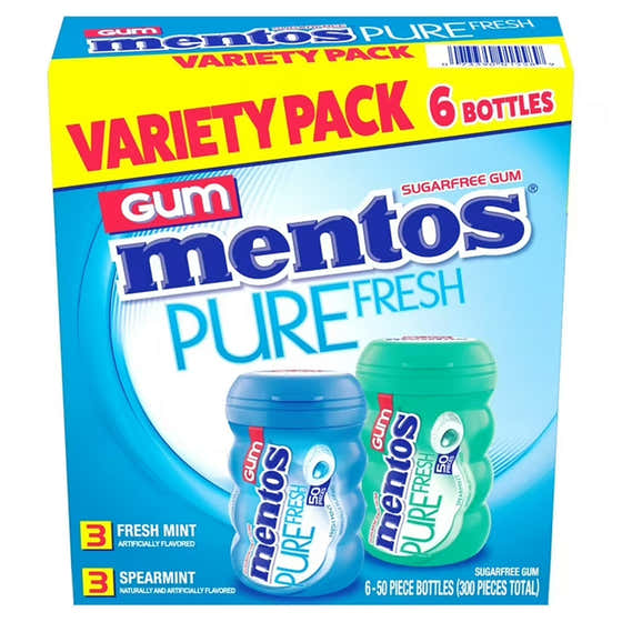 Mentos Pure Fresh Sugar-Free Gum, 50pc - 6pk | Mentos - New Arrivals
