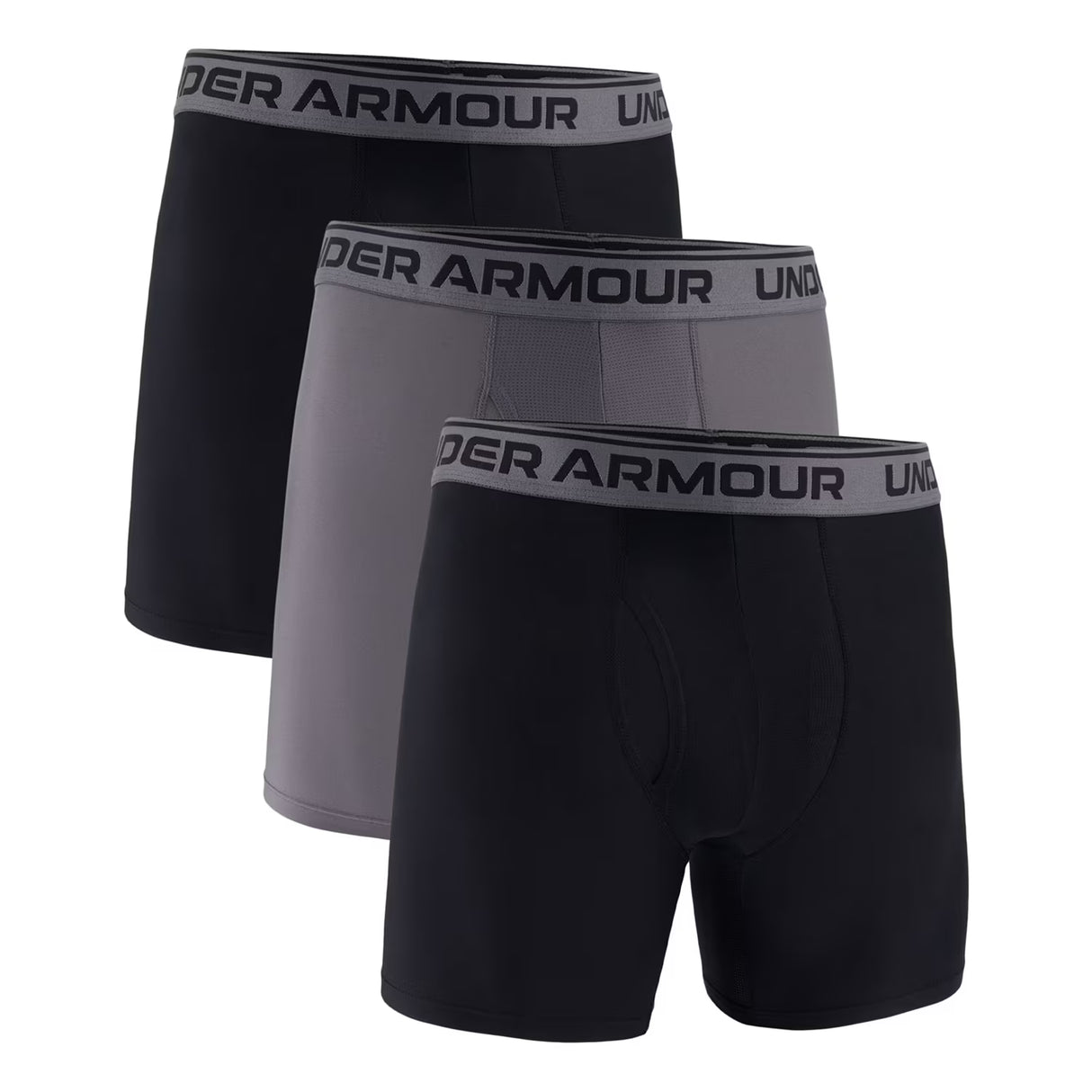 Under Armour Men's 3-Pack Boxer Brief, Size XL - Black