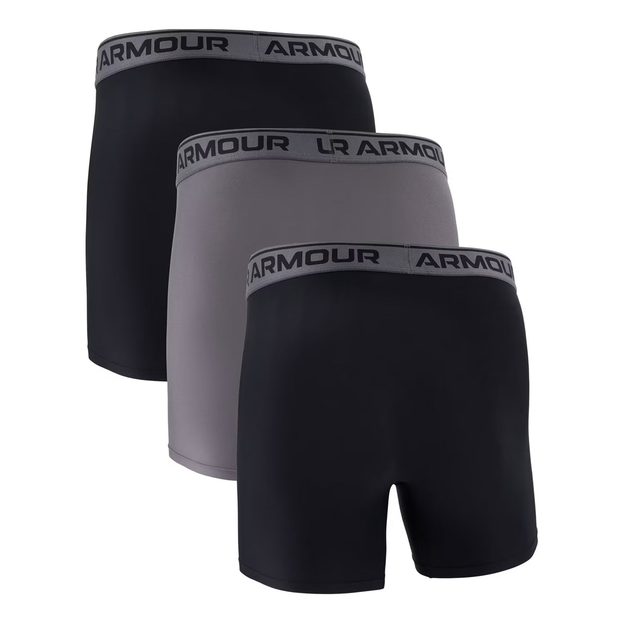 Under Armour Men's 3-Pack Boxer Brief, Size XL - Black