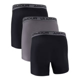 Under Armour Men's 3-Pack Boxer Brief, Size XL - Black