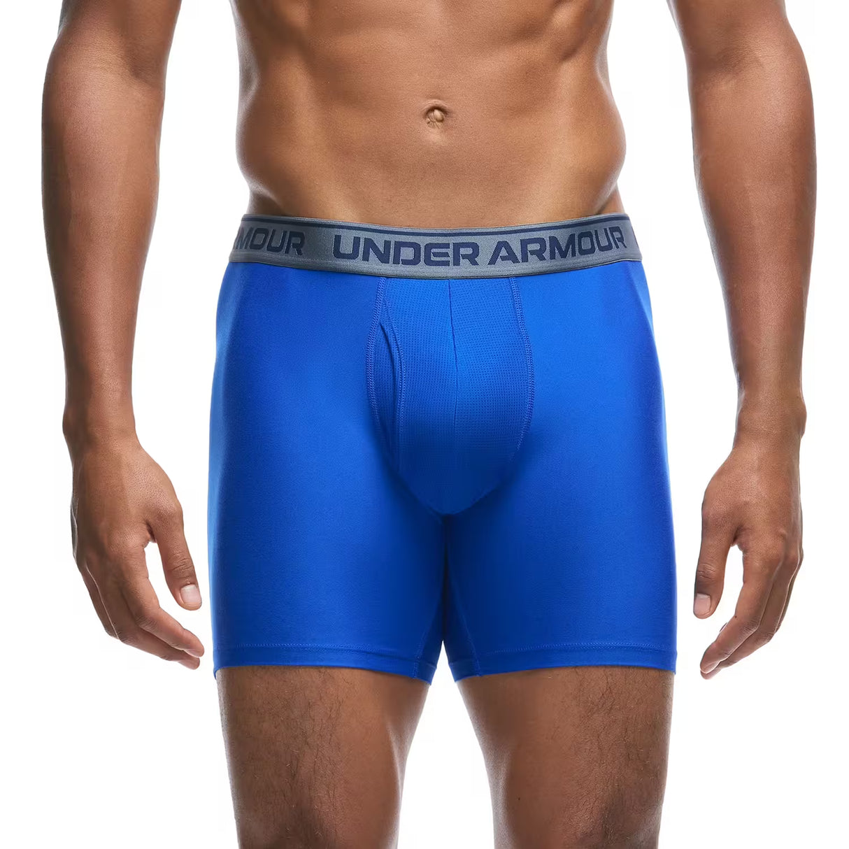 Under Armour Men's 3-Pack Boxer Brief, Size L - Blue