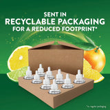 Air Wick Plug In Scented Oil Air Freshener Refills, Bright Citrus - 9 refills