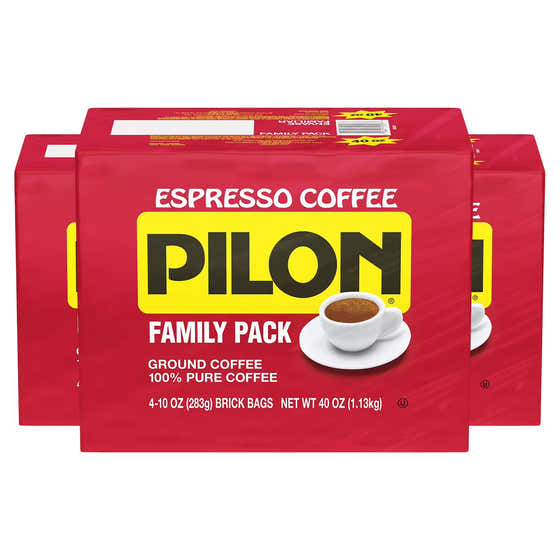 Cafe Pilon Ground Coffee 10 oz, 4Ct - 3 Pack | Cafe Pilon - Grocery Pack