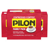 Cafe Pilon Ground Coffee 10 oz, 4Ct - 3 Pack