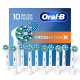 Oral-B CrossAction X Replacement Brush Heads, 10 Ct