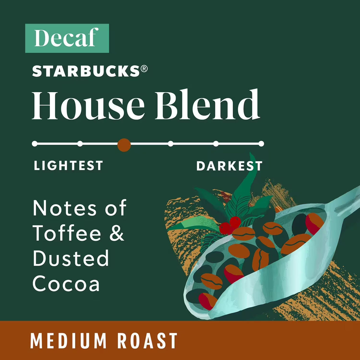Starbucks Decaf House Blend Medium Roast K-Cup Coffee Pods, 72 ct.