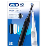 Oral-B iO Series 2 Electric Toothbrush, Pure White & Night Black, 2pk., 3 Brush Heads