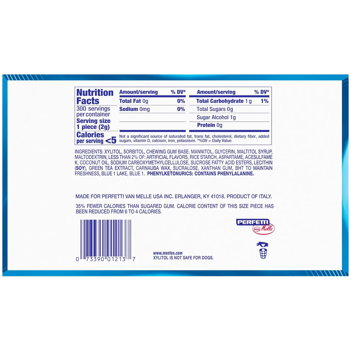 Pure Fresh Fresh Mint Sugar-Free Chewing Gum - 50 Ct- 6 Pack