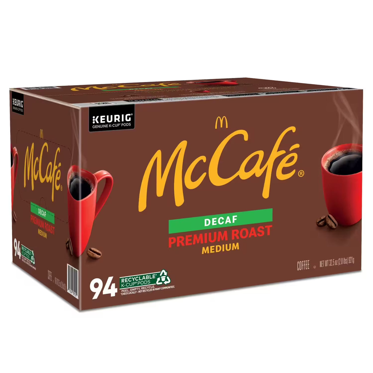 McCafe Decaf Premium Medium Roast K-Cup Coffee Pods, 94 ct.