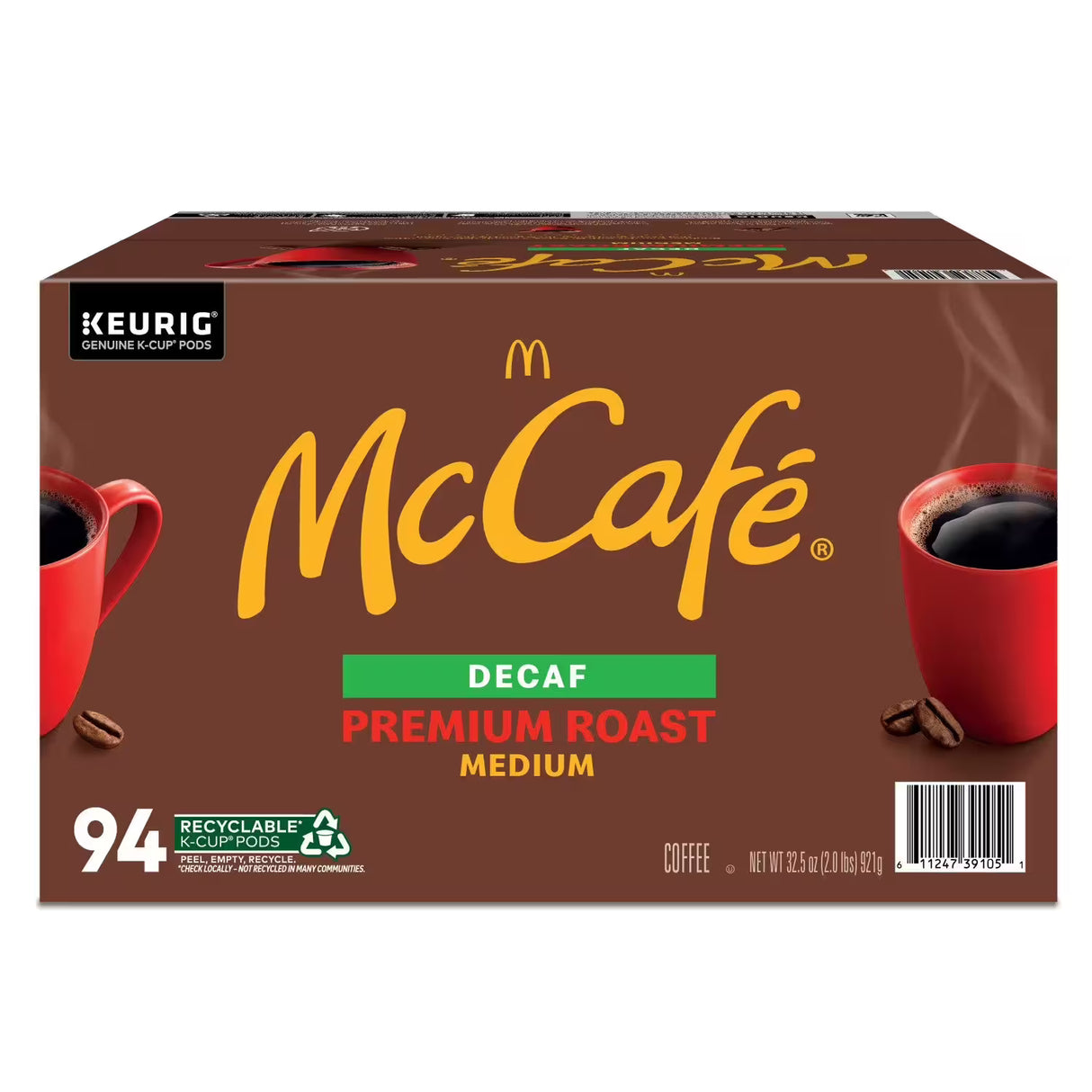 McCafe Decaf Premium Medium Roast K-Cup Coffee Pods, 94 ct.