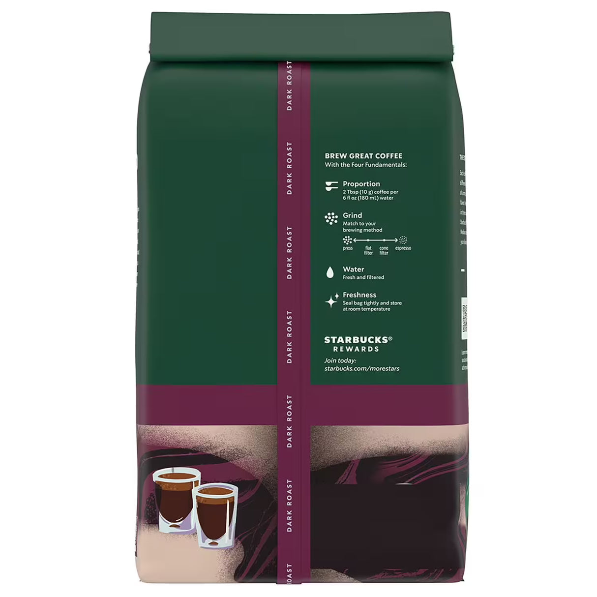 Starbucks Whole Bean Coffee, Espresso Roast Dark, 40 oz - 3 Pack