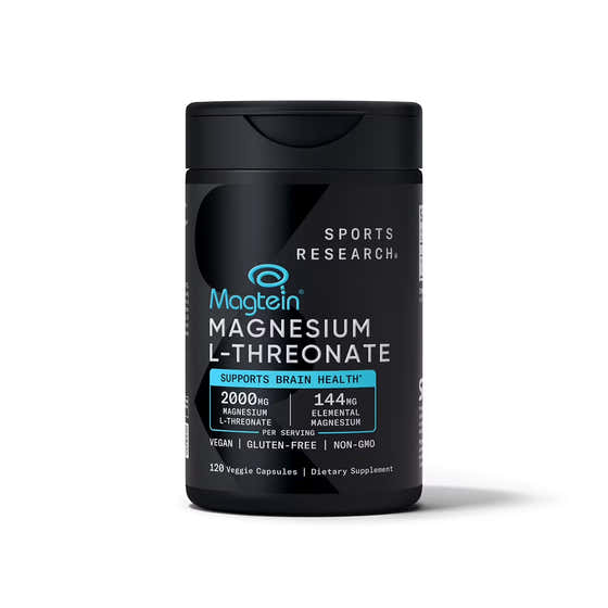 Sports Research Magnesium L-Threonate Magtein - 120 Capsules | Sports Research - Nutrition Supplements Wholesale