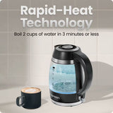 Chefman Fast-Boil 1.8L Electric Kettle with Removable Tea Infuser