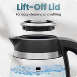 Chefman Fast-Boil 1.8L Electric Kettle with Removable Tea Infuser