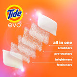 Tide evo Laundry Detergent Fiber Tiles, Original - 66 ct