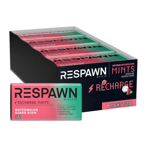 RESPAWN by RAZER Watermelon Guava Mints - 1oz - 8 Pack | Razer - Gum &amp; Mints