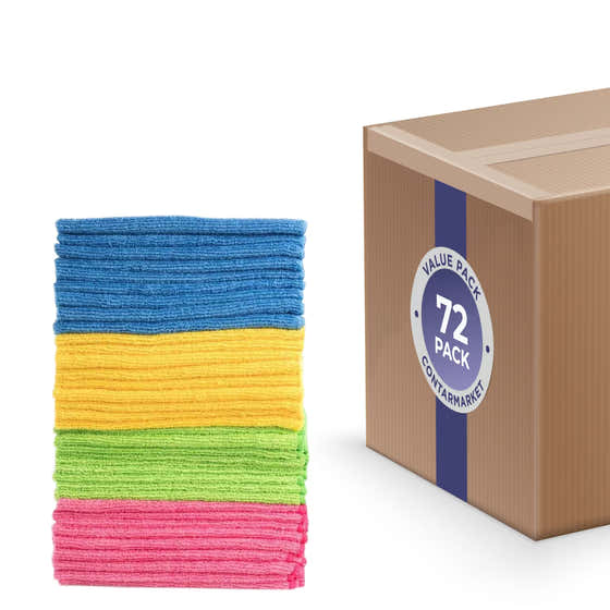 Hometex Microfiber Towels, 72 pack | Hometex - Cleaning Tools