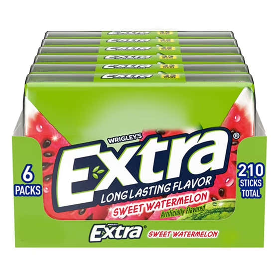 EXTRA Sweet Watermelon Sugar Free Chewing Gum, 35 Ct, 6 Pack | Extra - Gum &amp; Mints