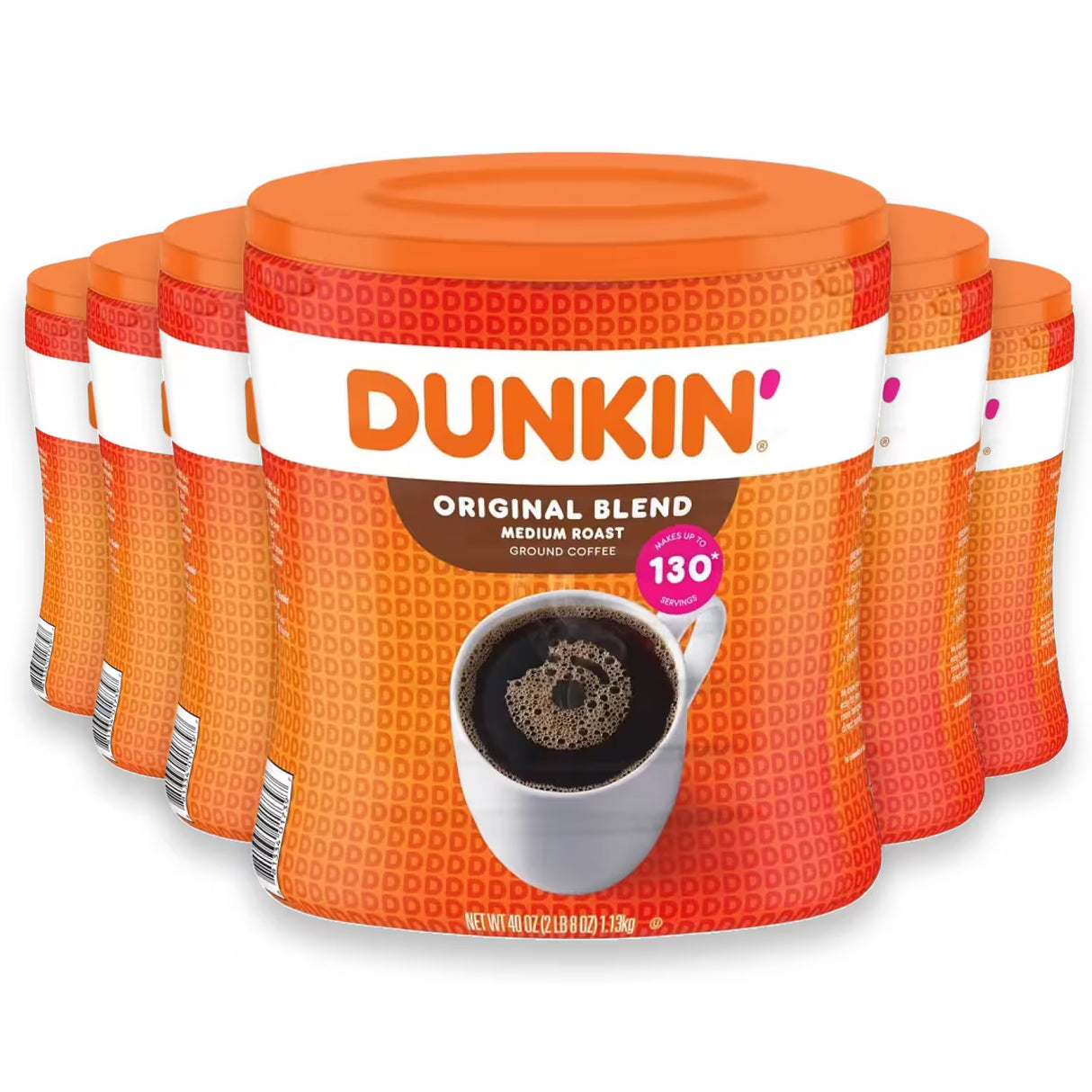 Dunkin' Donuts - Original Blend Ground Coffee, Medium Roast - 40 Oz - 6 Pack
