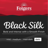 Folgers Dark Roast K-Cup Coffee Pods, Black Silk, 100 ct.